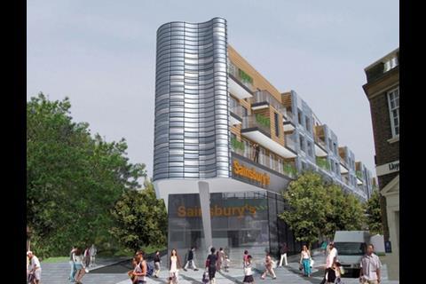 PRP’s mixed-use development for Sainsbury’s in Coulsdon, south London
